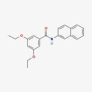 molecular formula C21H21NO3 B12470546 3,5-diethoxy-N-(naphthalen-2-yl)benzamide 