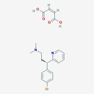 molecular formula C20H23BrN2O4 B124706 马来酸右溴苯丙胺 CAS No. 2391-03-9