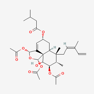 molecular formula C31H44O10 B1247079 Caseargrewiin C 
