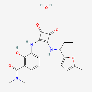 molecular formula C21H25N3O6 B1247082 Navarixin hydrate 