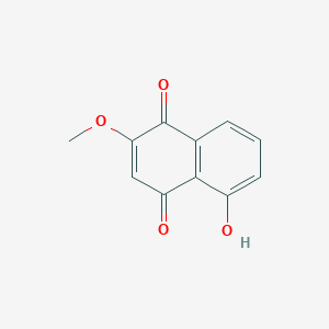 molecular formula C11H8O4 B1247089 5-hydroxy-2-methoxynaphthalene-1,4-dione CAS No. 15127-94-3