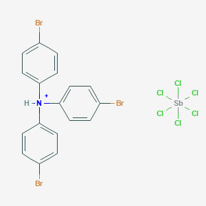molecular formula C18H13Br3Cl6NSb B012471 Tris(4-bromophenyl)aminium hexachloroantimonate CAS No. 24964-91-8