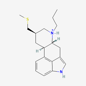 molecular formula C19H27N2S+ B1247123 Pergolide(1+) 