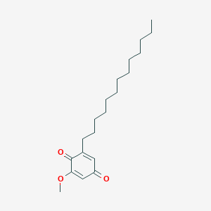 B1247149 2,5-Cyclohexadiene-1,4-dione, 2-methoxy-6-tridecyl- CAS No. 5259-06-3
