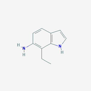molecular formula C10H12N2 B124715 7-Ethyl-1H-indol-6-amine CAS No. 145594-45-2