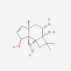 molecular formula C15H24O4 B1247187 6-hydroxypunctaporonin E 