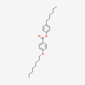molecular formula C27H38O3 B12471881 4-Hexylphenyl 4-(octyloxy)benzoate 