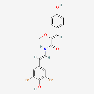 molecular formula C18H15Br2NO4 B1247192 Botryllamide G 