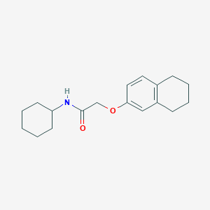 molecular formula C18H25NO2 B12472096 N-cyclohexyl-2-(5,6,7,8-tetrahydronaphthalen-2-yloxy)acetamide 
