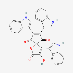 molecular formula C32H19N3O5 B1247211 Pityriarubin C 