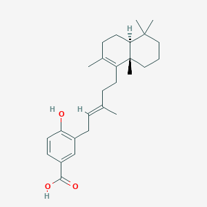 molecular formula C27H38O3 B1247224 (+)-Subersic acid 