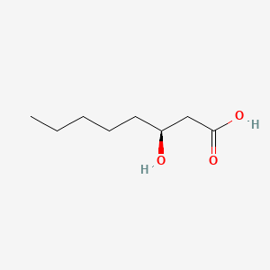 molecular formula C8H16O3 B1247225 (3S)-3-hydroxyoctanoic acid CAS No. 33796-86-0