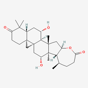 molecular formula C27H40O5 B1247236 lancifodilactone H 