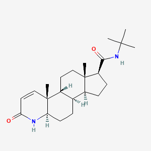 (1S,3aS,3bR,5aR,9aR,9bR,11aS)-N-tert-butyl-9a,11a-dimethyl-7-oxo-1,2,3,3a,3b,4,5,5a,6,9b,10,11-dodecahydroindeno[5,4-f]quinoline-1-carboxamide