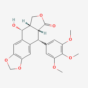 (5R,5aS,8aR,9R)-5-hydroxy-9-(3,4,5-trimethoxyphenyl)-5a,6,8a,9-tetrahydro-5H-isobenzofuro[5,6-f][1,3]benzodioxol-8-one