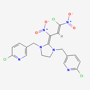 2-chloro-5-({(2E)-2-[(2Z)-3-chloro-1,3-dinitroprop-2-enylidene]-3-[(6-chloropyridin-3-yl)methyl]imidazolidin-1-yl}methyl)pyridine