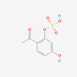 molecular formula C8H8O6S B1247278 2,4-Dihydroxyacetophenone 5-sulfate 