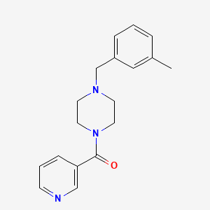 molecular formula C18H21N3O B12472809 [4-(3-Methylbenzyl)piperazin-1-yl](pyridin-3-yl)methanone 
