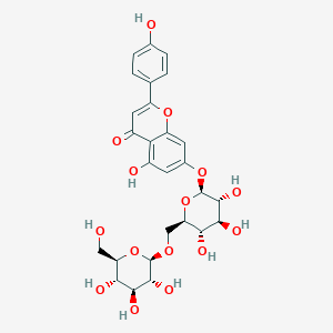 molecular formula C27H30O15 B1247284 apigenin-7-O-gentiobioside 
