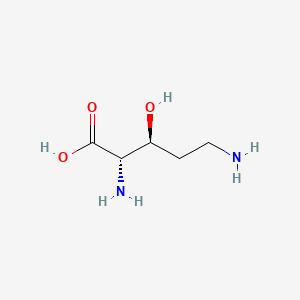 molecular formula C5H12N2O3 B1247300 3-Hydroxyornithine CAS No. 64818-17-3