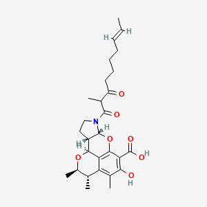 molecular formula C28H37NO7 B1247313 Perinadine A 