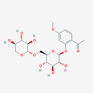 molecular formula C20H28O12 B1247332 Affinoside 
