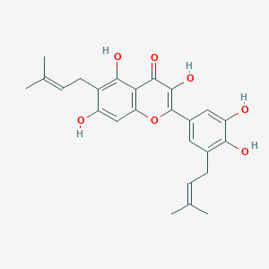 molecular formula C25H26O7 B1247349 Broussonol E 