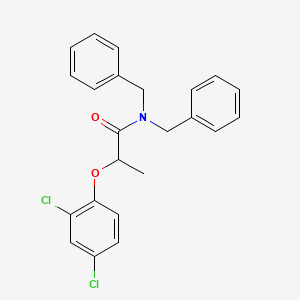 molecular formula C23H21Cl2NO2 B12473604 N,N-dibenzyl-2-(2,4-dichlorophenoxy)propanamide 