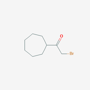 molecular formula C9H15BrO B124737 2-Bromo-1-cycloheptylethanone CAS No. 155412-18-3