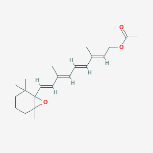 molecular formula C22H32O3 B124738 5,6-Monoepoxyretinyl acetate CAS No. 801-72-9