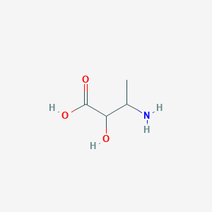 molecular formula C4H9NO3 B1247416 3-amino-2-hydroxybutanoic acid CAS No. 565-81-1