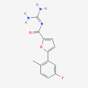 molecular formula C13H12FN3O2 B1247431 KR-32568 CAS No. 852146-73-7
