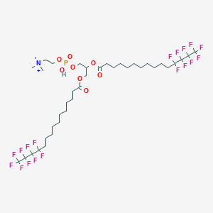 molecular formula C38H59F18NO8P+ B1247440 10-(Perfluorobutyl)decyl phosphatidylcholine 