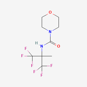 molecular formula C9H12F6N2O2 B12474529 N-(1,1,1,3,3,3-hexafluoro-2-methylpropan-2-yl)morpholine-4-carboxamide 