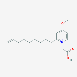 molecular formula C17H26NO3+ B1247465 2-(4-methoxy-2-non-8-enylpyridin-1-ium-1-yl)acetic acid 