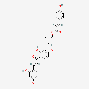 molecular formula C29H26O8 B1247469 Demethoxyisogemichalcone C 