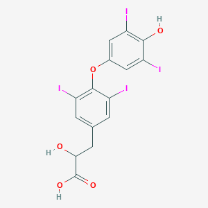 molecular formula C15H10I4O5 B124747 3,5,3',5'-Tetraiodo Thyrolactic Acid CAS No. 7069-47-8