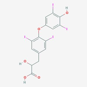 molecular formula C15H10I4O5 B124747 2-Hydroxy-3-[4-(4-hydroxy-3,5-diiodophenoxy)-3,5-diiodophenyl]propanoic acid CAS No. 7069-47-8