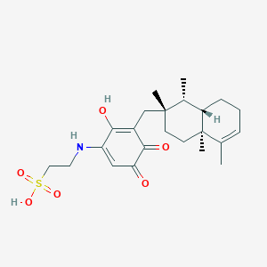 molecular formula C23H33NO6S B1247471 Dysidine 