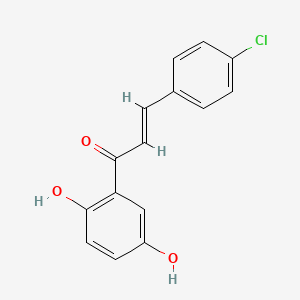 molecular formula C15H11ClO3 B1247477 2',5'-Dihydroxy-4-chlorochalcone 