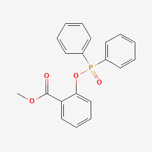 molecular formula C20H17O4P B12474811 Methyl 2-[(diphenylphosphoryl)oxy]benzoate 