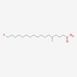 B124749 5-Methyl-17-fluoroheptadecanoic acid CAS No. 142820-18-6