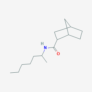molecular formula C15H27NO B12474941 N-(heptan-2-yl)bicyclo[2.2.1]heptane-2-carboxamide 