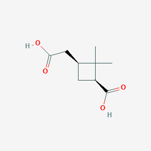 molecular formula C9H14O4 B124750 [(1S,3S)-2,2-Dimethyl-3-carboxycyclobutyl]acetic acid CAS No. 61774-58-1