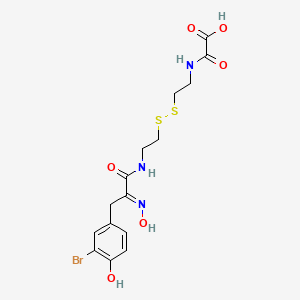 molecular formula C15H18BrN3O6S2 B1247502 Psammaplin F 