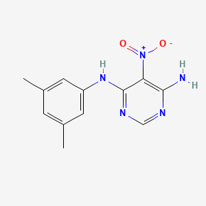 molecular formula C12H13N5O2 B12475138 N-(3,5-dimethylphenyl)-5-nitropyrimidine-4,6-diamine 