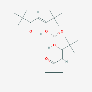 molecular formula C22H40O5Ti B124752 Bis(2,2,6,6-tetramethyl-3,5-heptanedionato)oxotitanium(IV) CAS No. 152248-67-4