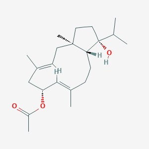 molecular formula C22H36O3 B1247536 Acetoxyodontoschismenol 