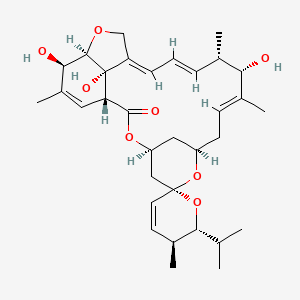 molecular formula C33H46O8 B1247548 Avermectin B1b aglycone 