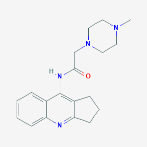 molecular formula C19H24N4O B12475542 N-(2,3-dihydro-1H-cyclopenta[b]quinolin-9-yl)-2-(4-methylpiperazin-1-yl)acetamide 
